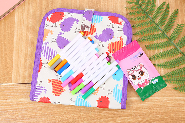 The Children repeatedly write erasable portable drawing book students doodle draw two - sided small blackboard watercolor chalk drawing board
