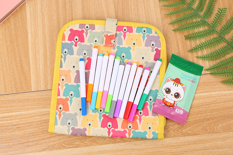 The Children repeatedly write erasable portable drawing book students doodle draw two - sided small blackboard watercolor chalk drawing board