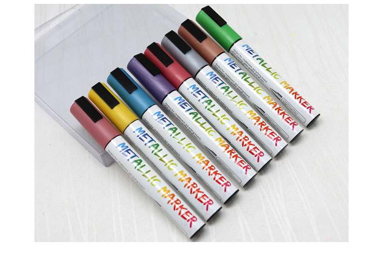 Somecchi writing line width 6mm chalk marker imported waterborne metallic color liquid marker