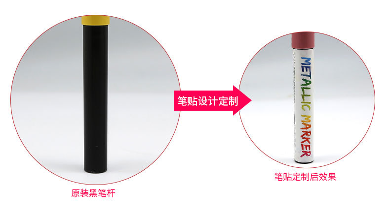 Somecchi writing line width 6mm chalk marker imported waterborne metallic color liquid marker