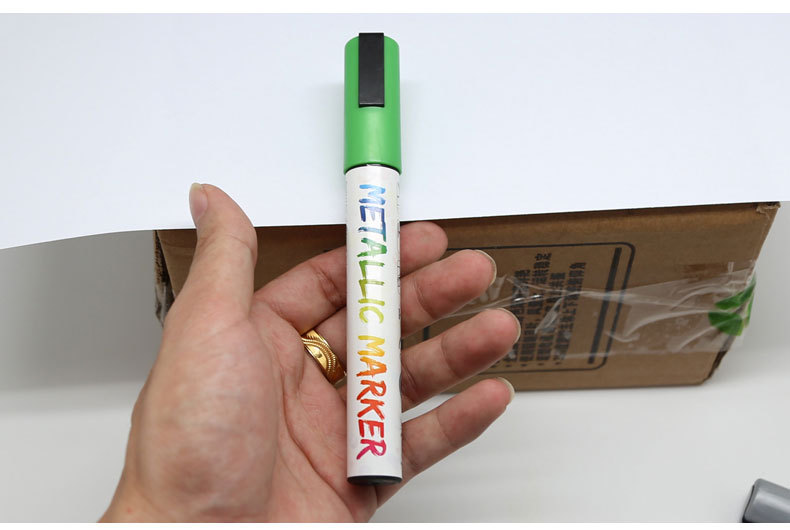 Somecchi writing line width 6mm chalk marker imported waterborne metallic color liquid marker