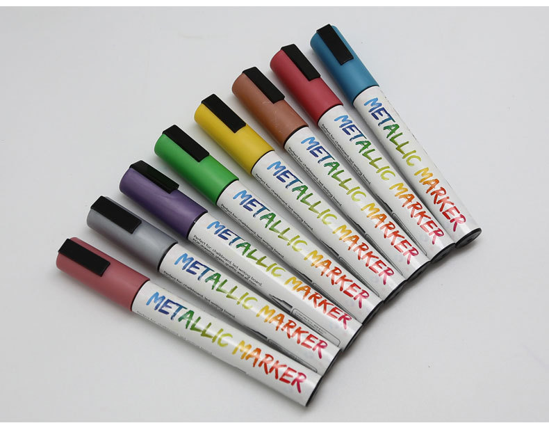 Somecchi writing line width 6mm chalk marker imported waterborne metallic color liquid marker