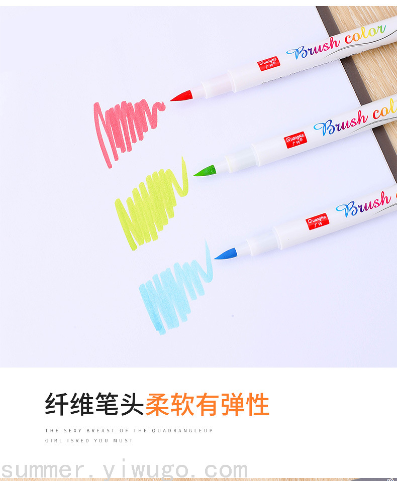 GuangnaRetroFluorescent Calligraphy Pen Type Writing Brush Soft Fur Regular Script Painting Practice Pen for Calligraphy GuangnaRetroFluorescent Calligraphy Pen Type Writing Brush Soft Fur Regular Script Painting Practice Pen for Calligraphy