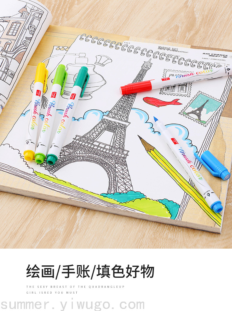 GuangnaRetroFluorescent Calligraphy Pen Type Writing Brush Soft Fur Regular Script Painting Practice Pen for Calligraphy GuangnaRetroFluorescent Calligraphy Pen Type Writing Brush Soft Fur Regular Script Painting Practice Pen for Calligraphy
