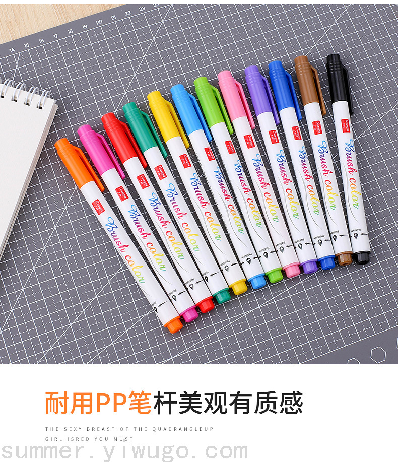 GuangnaRetroFluorescent Calligraphy Pen Type Writing Brush Soft Fur Regular Script Painting Practice Pen for Calligraphy GuangnaRetroFluorescent Calligraphy Pen Type Writing Brush Soft Fur Regular Script Painting Practice Pen for Calligraphy