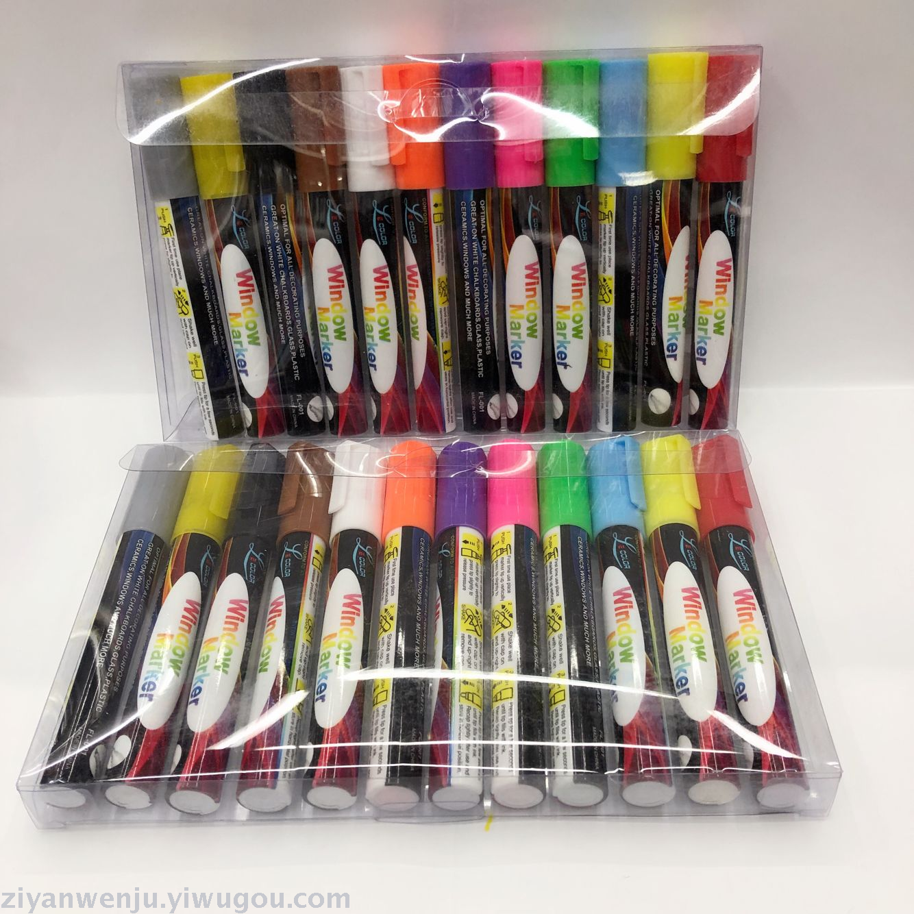 12 Colors Liquid Chalk Electronic Fluorescent Pen Light Board Pen Erasable Fluorescent Pen White Blackboard Pen