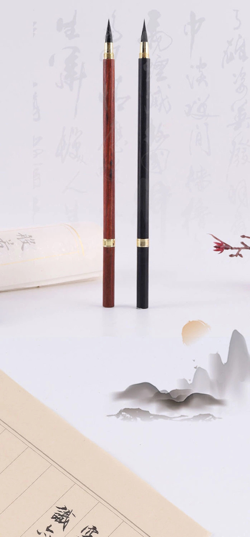 Wholesale Zhiyun Xuan Solid Wood Copy Scripture Small Regular Script Rabbit's Hair Writing Brush Chinese Painting Hook Line Pen Teeny Lower Case Internet Celebrity Ebony Writing Brush Wholesale Zhiyun Xuan Solid Wood Copy Scripture Small Regular Script Rabbit's Hair Writing Brush Chinese Painting Hook Line Pen Teeny Lower Case Internet Celebrity Ebony Writing Brush