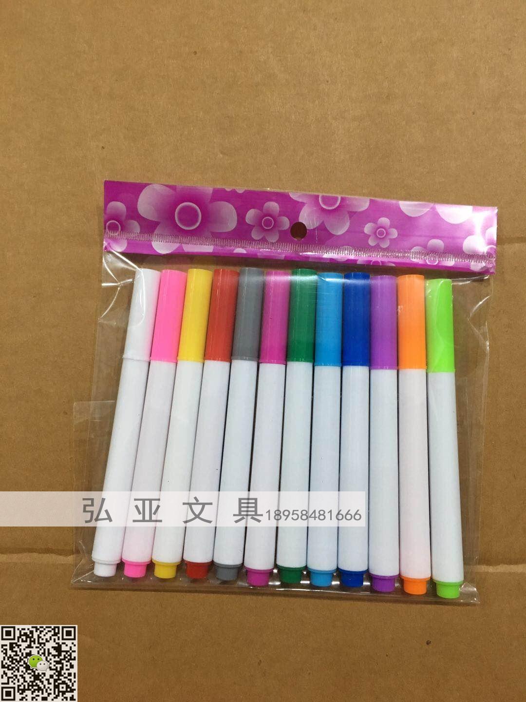 12 colors liquid chalk erasable chalk lamp board pen blackboard pen white erasable marker