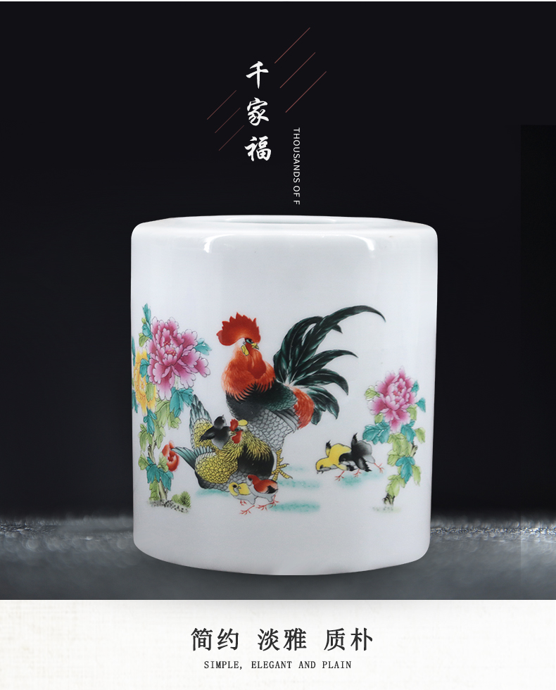 Jingdezhen Ceramic Pen Holder Ornaments Teacher Gifts Office Supplies Four Treasures of the Study Writing Brush Pen Holder Wholesale Jingdezhen Ceramic Pen Holder Ornaments Teacher Gifts Office Supplies Four Treasures of the Study Writing Brush Pen Holder Wholesale