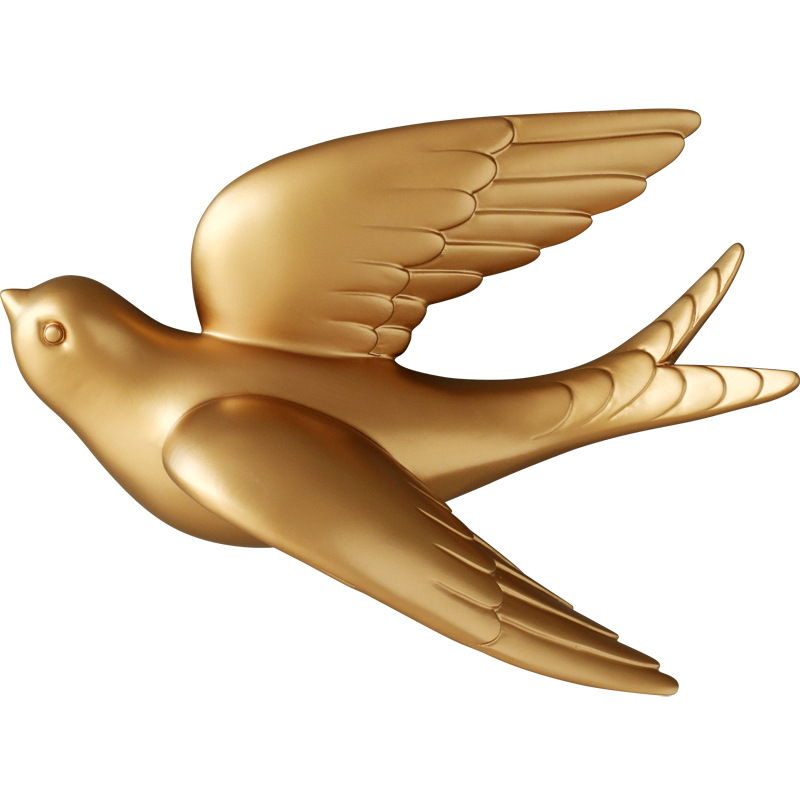 Bird Wall Decoration Swallow Wall Decorations Waterproof Moisture-Proof Mildew Background Wall Wall-Hung Decorations Punch-Free 3D Animal Three-Dimensional Wall Sticker