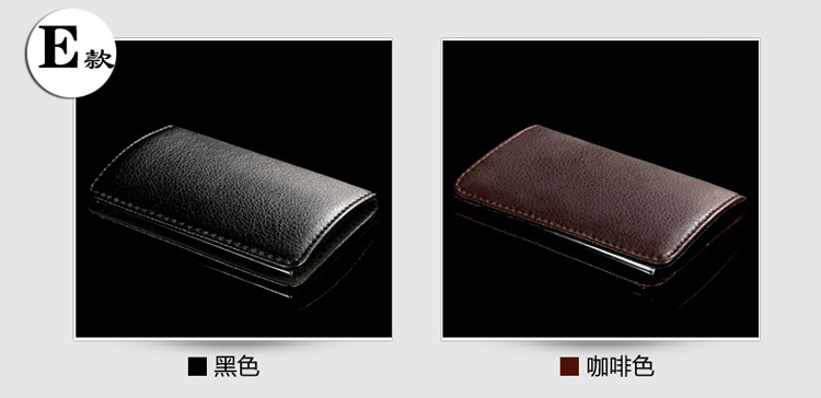 Leather business card case customized portable business card clip card clip gift wholesale Leather business card case customized portable business card clip card clip gift wholesale