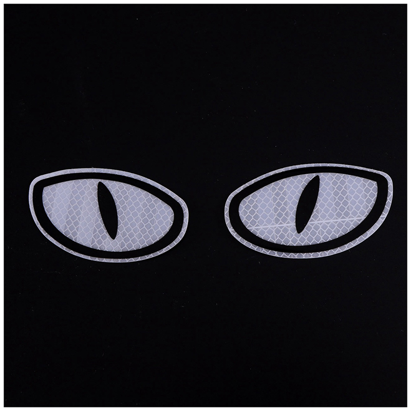Eyes Reflective Sticker Electric Car Motorcycle Front Cover Both Sides Car Body Decoration Bumper Stickers Paper Bumper Stickers Reflective Film