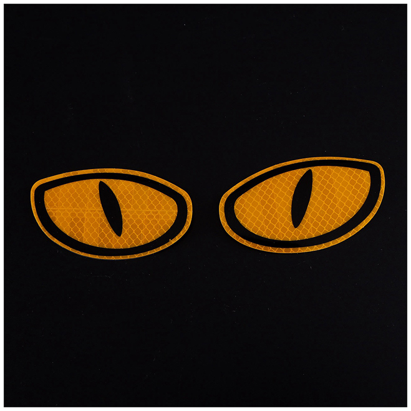 Eyes Reflective Sticker Electric Car Motorcycle Front Cover Both Sides Car Body Decoration Bumper Stickers Paper Bumper Stickers Reflective Film