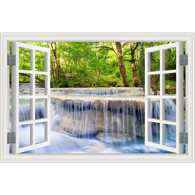 Landscape Landscape Fake Window Wall Sticker Living Room Bedroom Background Wall Decoration Stickers Hotel Hotel Dormitory Self-Adhesive Wall Stickers Landscape Landscape Fake Window Wall Sticker Living Room Bedroom Background Wall Decoration Stickers Hotel Hotel Dormitory Self-Adhesive Wall Stickers