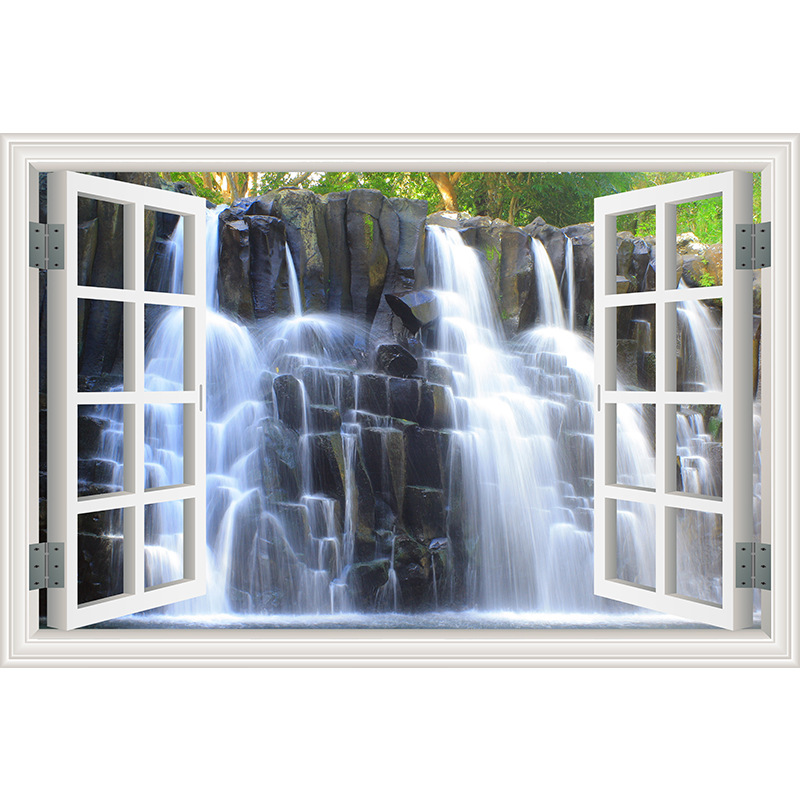 Landscape Landscape Fake Window Wall Sticker Living Room Bedroom Background Wall Decoration Stickers Hotel Hotel Dormitory Self-Adhesive Wall Stickers Landscape Landscape Fake Window Wall Sticker Living Room Bedroom Background Wall Decoration Stickers Hotel Hotel Dormitory Self-Adhesive Wall Stickers