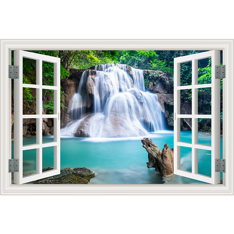 Landscape Landscape Fake Window Wall Sticker Living Room Bedroom Background Wall Decoration Stickers Hotel Hotel Dormitory Self-Adhesive Wall Stickers Landscape Landscape Fake Window Wall Sticker Living Room Bedroom Background Wall Decoration Stickers Hotel Hotel Dormitory Self-Adhesive Wall Stickers