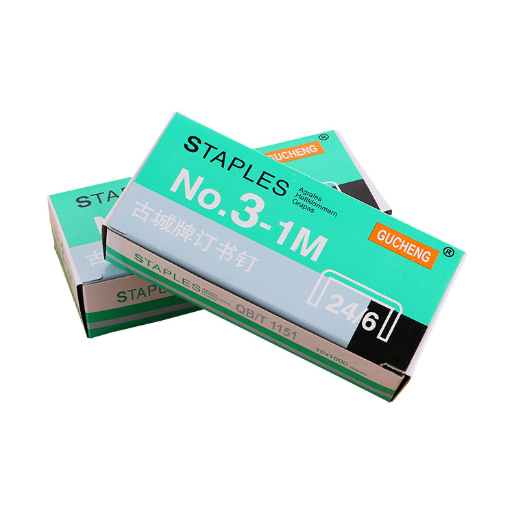 High Quality No. 12 Staple Standard Model Office Binding Stitching Needle 24/6 Stapler Dedicated 1000 Pieces Boxed