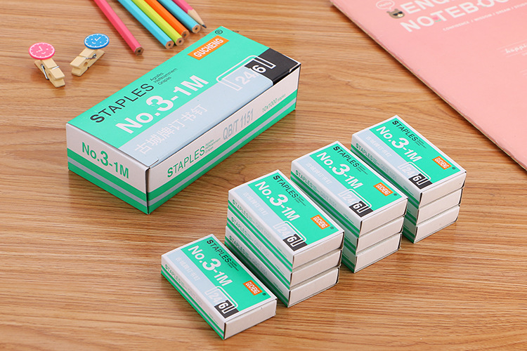 High Quality No. 12 Staple Standard Model Office Binding Stitching Needle 24/6 Stapler Dedicated 1000 Pieces Boxed High Quality No. 12 Staple Standard Model Office Binding Stitching Needle 24/6 Stapler Dedicated 1000 Pieces Boxed