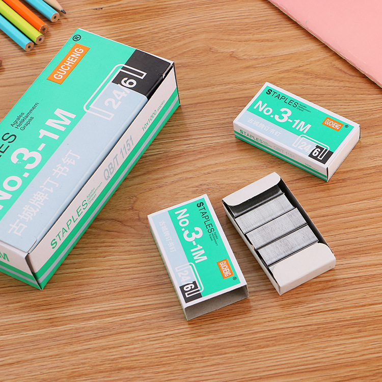 High Quality No. 12 Staple Standard Model Office Binding Stitching Needle 24/6 Stapler Dedicated 1000 Pieces Boxed