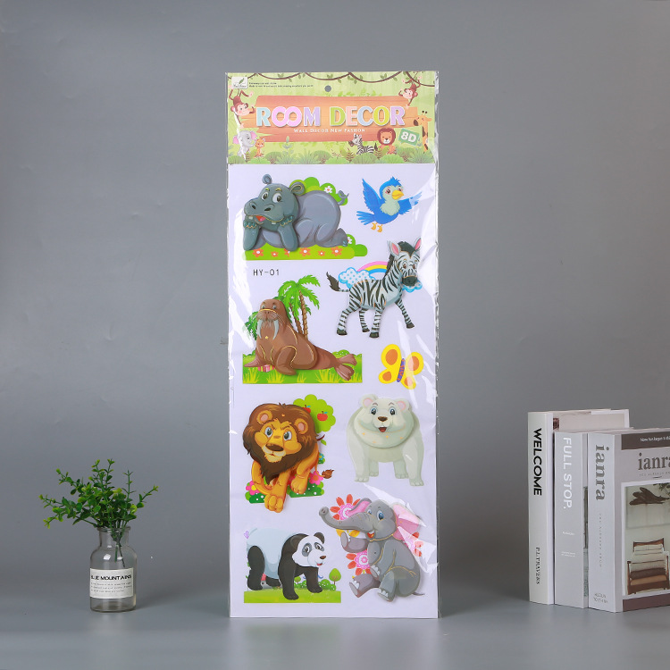 Animal Three-Dimensional Wall Stickers Special Decoration Children&#039;s Room Bedroom Living Room Mural Sticker Various Styles Large Quantity Excellent Price