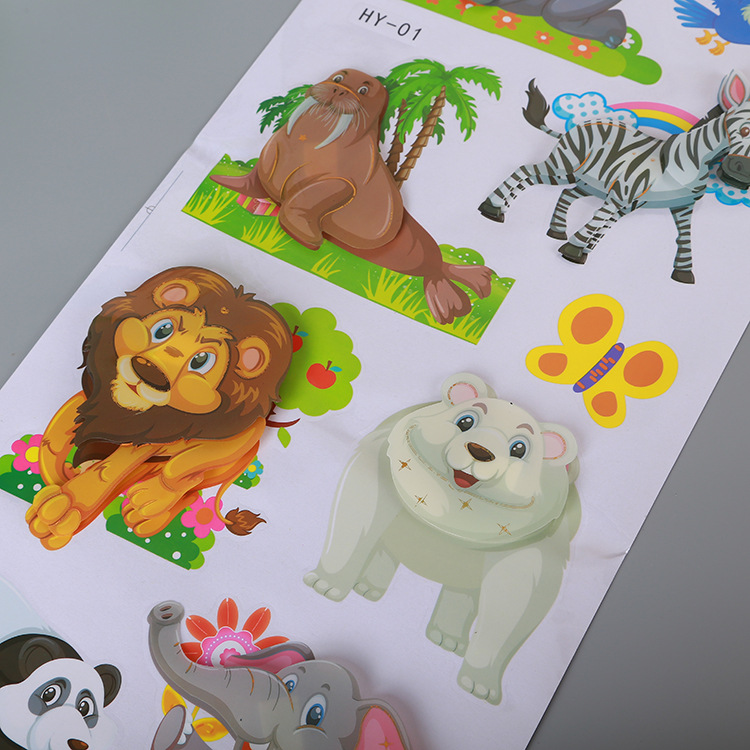 Animal Three-Dimensional Wall Stickers Special Decoration Children's Room Bedroom Living Room Mural Sticker Various Styles Large Quantity Excellent Price Animal Three-Dimensional Wall Stickers Special Decoration Children's Room Bedroom Living Room Mural Sticker Various Styles Large Quantity Excellent Price