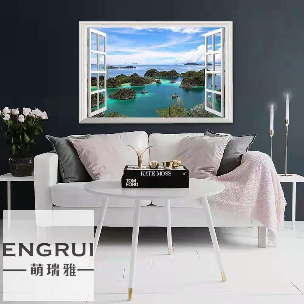 3D Simulation Fake Window Decorative Painting Wall Sticker Landscape Stickers Self-Adhesive Wall Decoration Sticker 3D Simulation Fake Window Decorative Painting Wall Sticker Landscape Stickers Self-Adhesive Wall Decoration Sticker