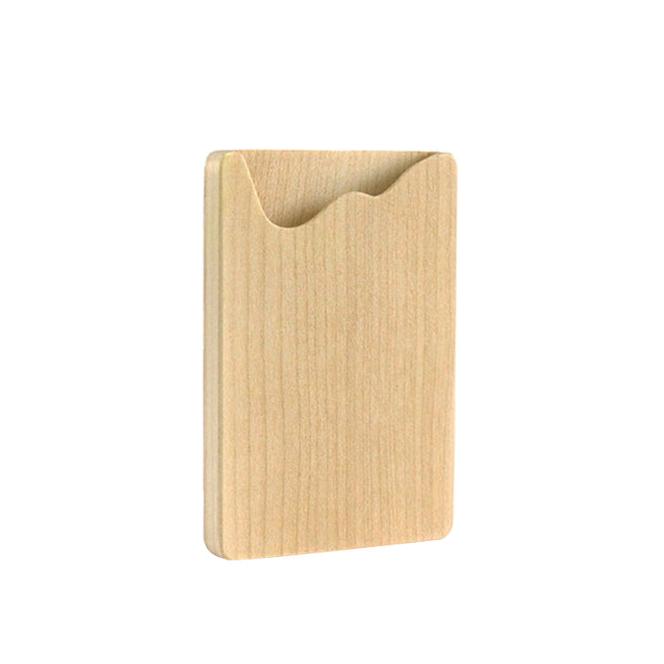 Wooden Business Card Case Portable Portable Wooden Card Box Creative Practical Office Supplies Business Wooden Business Card Holder