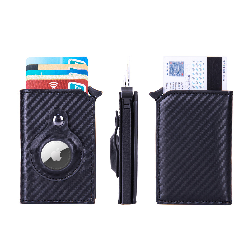 Card Holder Aluminum Anti-Theft Swiping Credit Card Box Shielded RFID Card Holder Card Case Apple Tracker