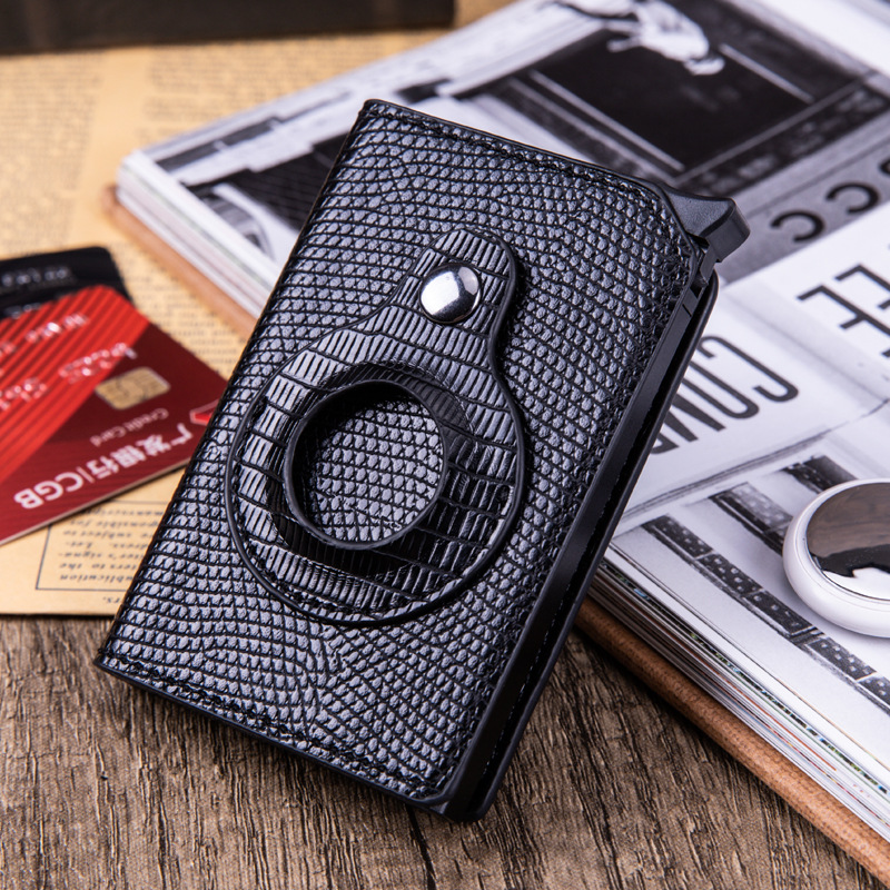 Card Holder Aluminum Anti-Theft Swiping Credit Card Box Shielded RFID Card Holder Card Case Apple Tracker