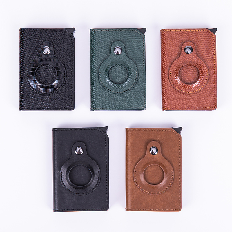 Card Holder Aluminum Anti-Theft Swiping Credit Card Box Shielded RFID Card Holder Card Case Apple Tracker