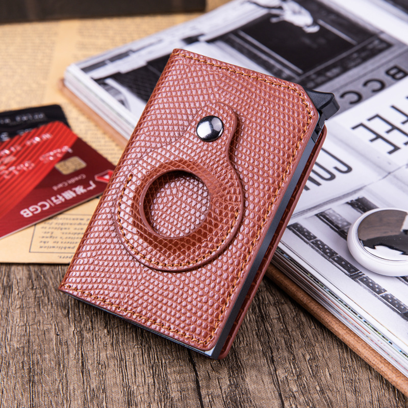 Card Holder Aluminum Anti-Theft Swiping Credit Card Box Shielded RFID Card Holder Card Case Apple Tracker