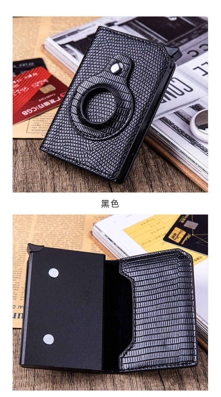 Card Holder Aluminum Anti-Theft Swiping Credit Card Box Shielded RFID Card Holder Card Case Apple Tracker