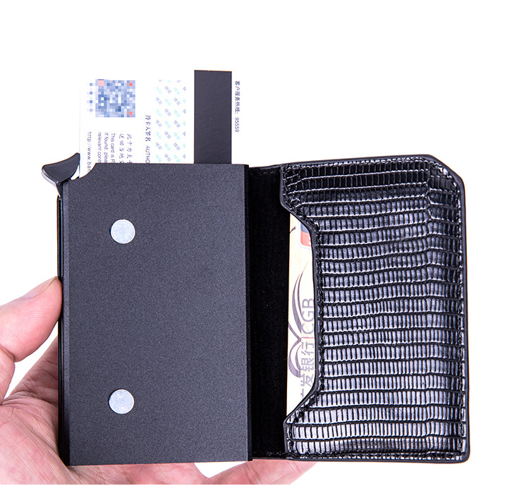 Card Holder Aluminum Anti-Theft Swiping Credit Card Box Shielded RFID Card Holder Card Case Apple Tracker