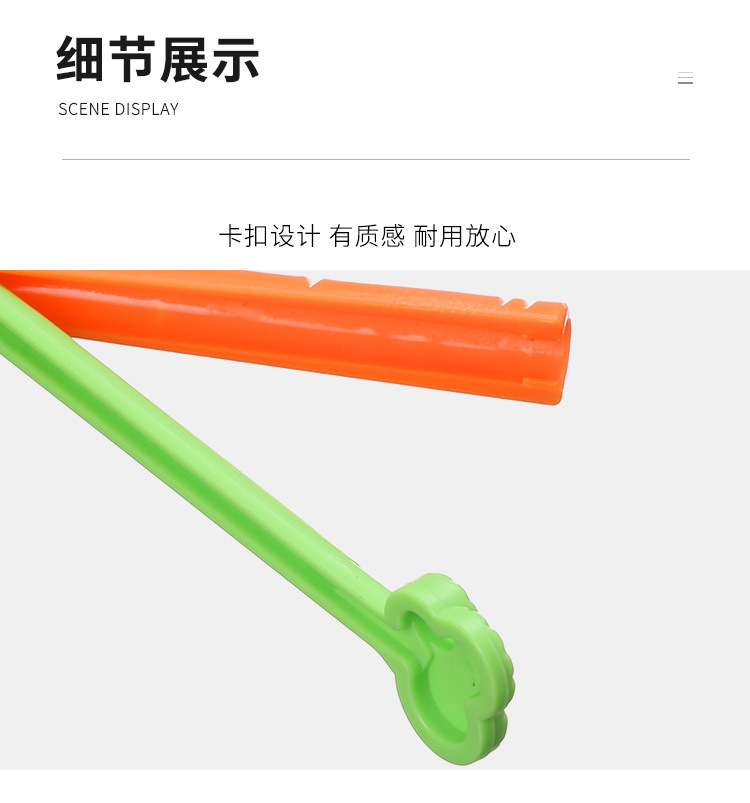5-Piece Carrot Fresh-Keeping Sealing Clip with Magnet Moisture-Proof Food Bag Sealed Clip Refridgerator Magnets Storage Box