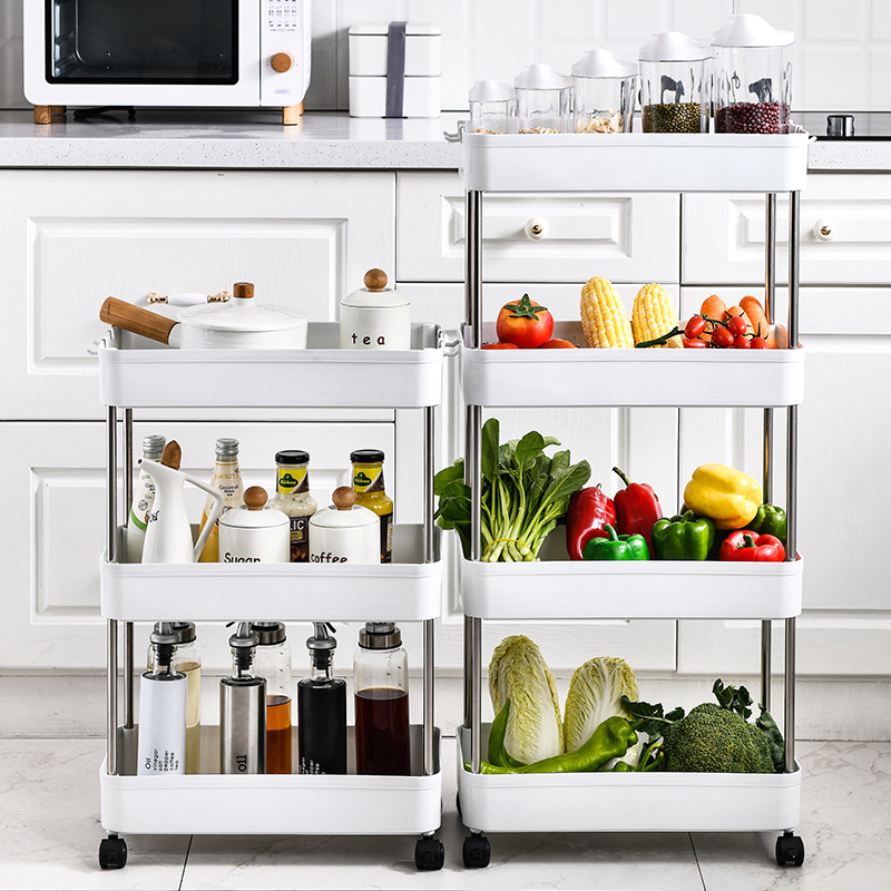 Storage Rack Gap Storage Rack Trolley Kitchen and Bedroom Bathroom Mobile Storage Rack Wholesale