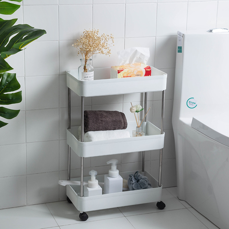 Storage Rack Gap Storage Rack Trolley Kitchen and Bedroom Bathroom Mobile Storage Rack Wholesale