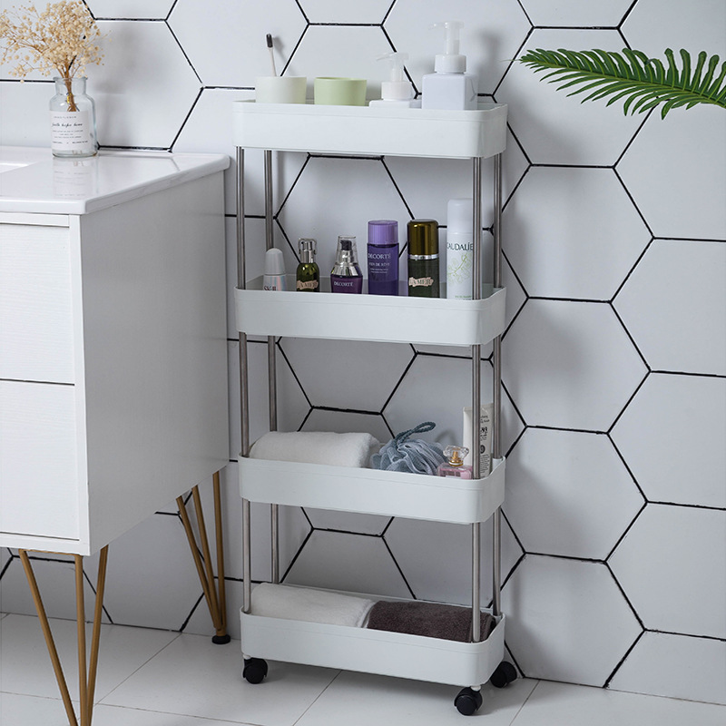 Storage Rack Gap Storage Rack Trolley Kitchen and Bedroom Bathroom Mobile Storage Rack Wholesale