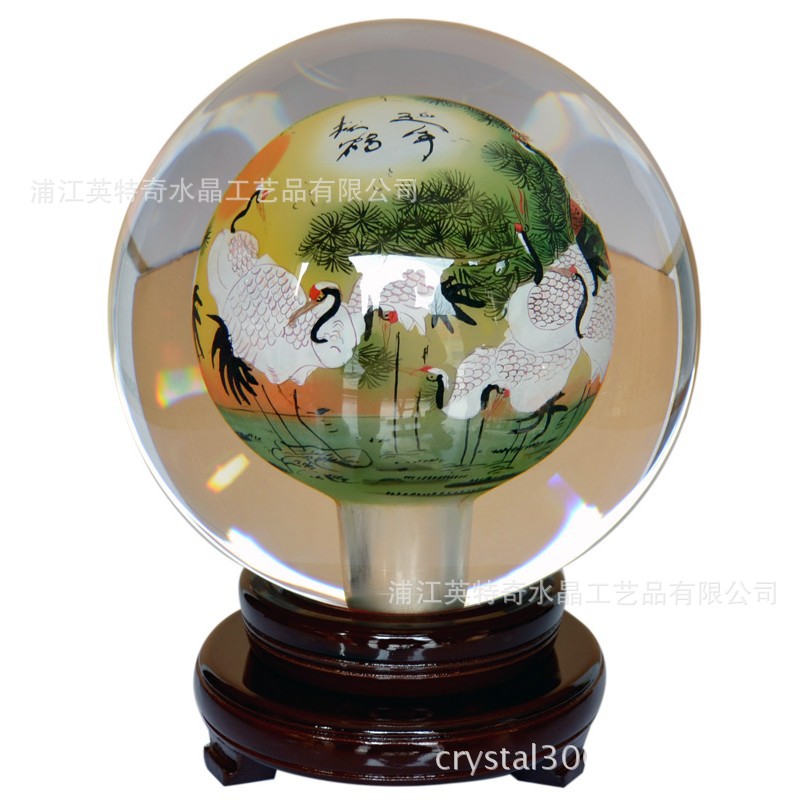 Creative interior crystal ball crafts fashion wedding gift office new residence Creative decoration decoration