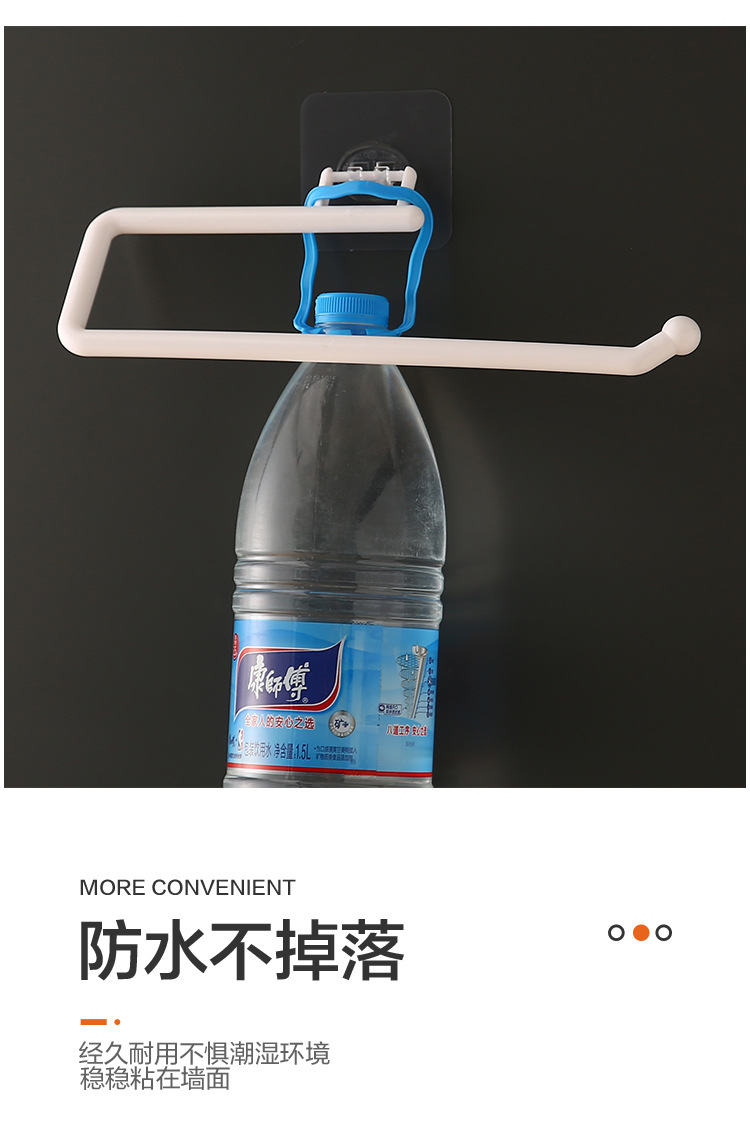 Punch-Free Kitchen Tissue Holder Roll Stand Rack Plastic Wrap Storage Rack Toilet Paper Hook Rag Holder Punch-Free Kitchen Tissue Holder Roll Stand Rack Plastic Wrap Storage Rack Toilet Paper Hook Rag Holder