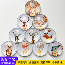 Creative K9 Solar System Crystal Ball Transparent Glass Ball Elk Music Box 3D Inter-Carven Crystal Crafts Ornaments