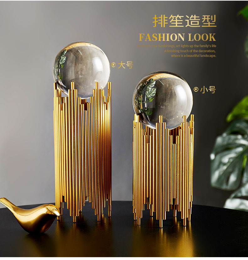 Modern Simple and Light Luxury Crystal Ball Decoration Creative Home Living Room Entrance Decoration Model Room Wine Cabinet Crafts Modern Simple and Light Luxury Crystal Ball Decoration Creative Home Living Room Entrance Decoration Model Room Wine Cabinet Crafts