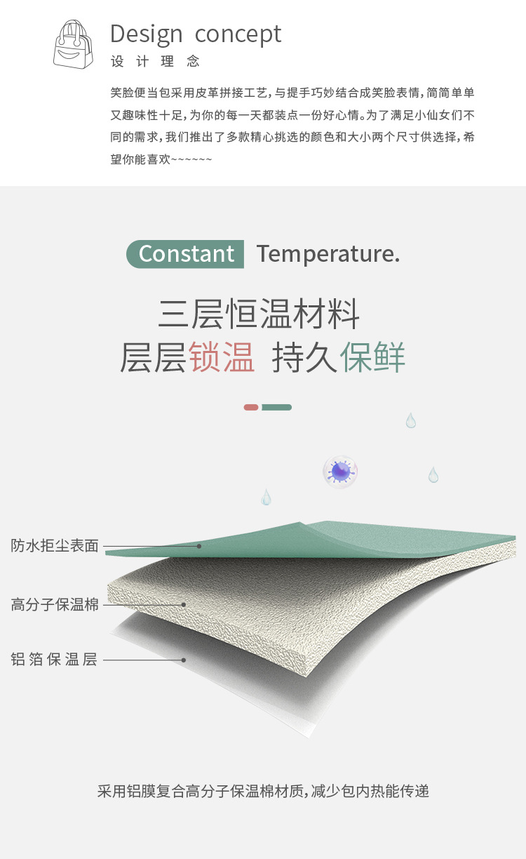 Large Capacity Portable Insulated Bag Thickened Aluminum Film Fresh-Keeping Lunch Box Bag Student with Rice Lunch Bag Ice Pack