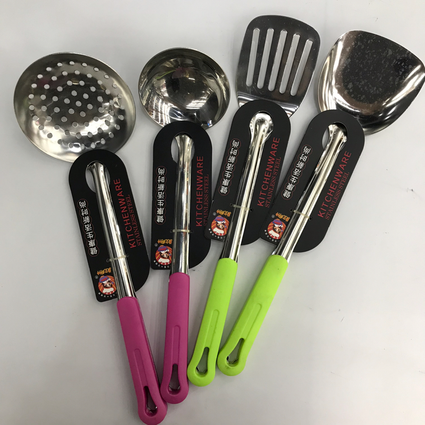 Stainless Steel Kitchenware 1.5cm Non-Magnetic Gold Key Hole Handle Anti-Scald Porridge Colander Spatula Leaking Long Tongue Spoon Can Be Customized Stainless Steel Kitchenware 1.5cm Non-Magnetic Gold Key Hole Handle Anti-Scald Porridge Colander Spatula Leaking Long Tongue Spoon Can Be Customized