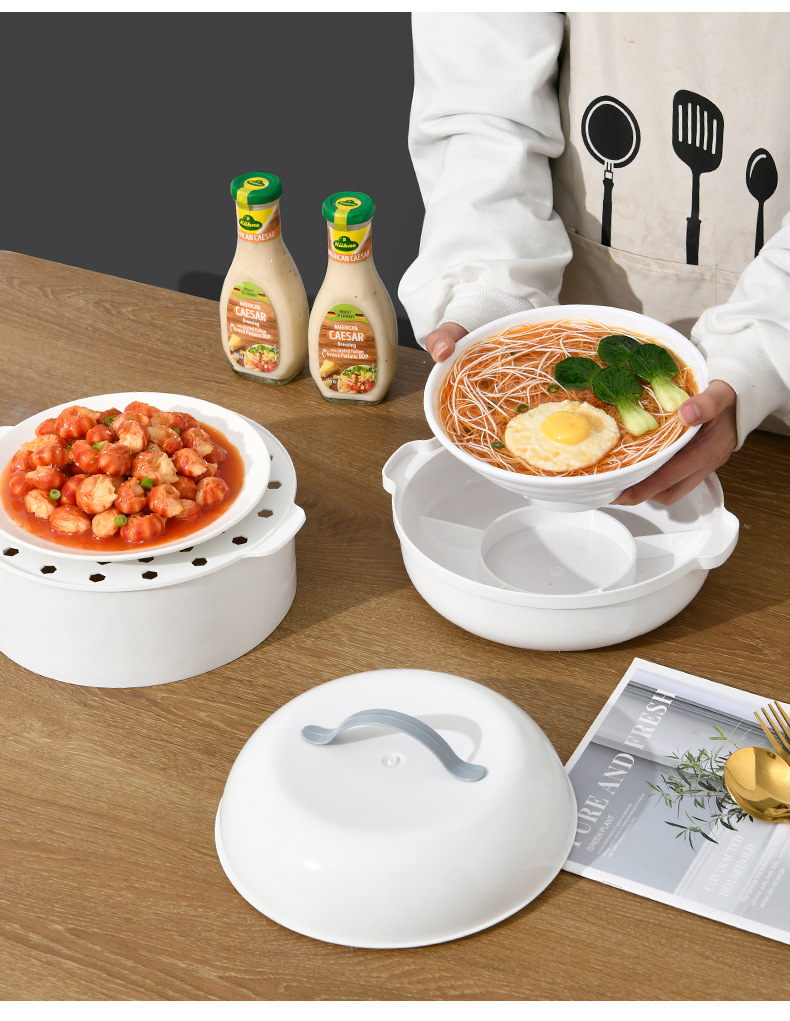 Youjia Insulated Vegetable Cover Household Fresh-Keeping Dustproof Insect-Proof Food Multi-Layer Storage Box Microwave Oven Steamer