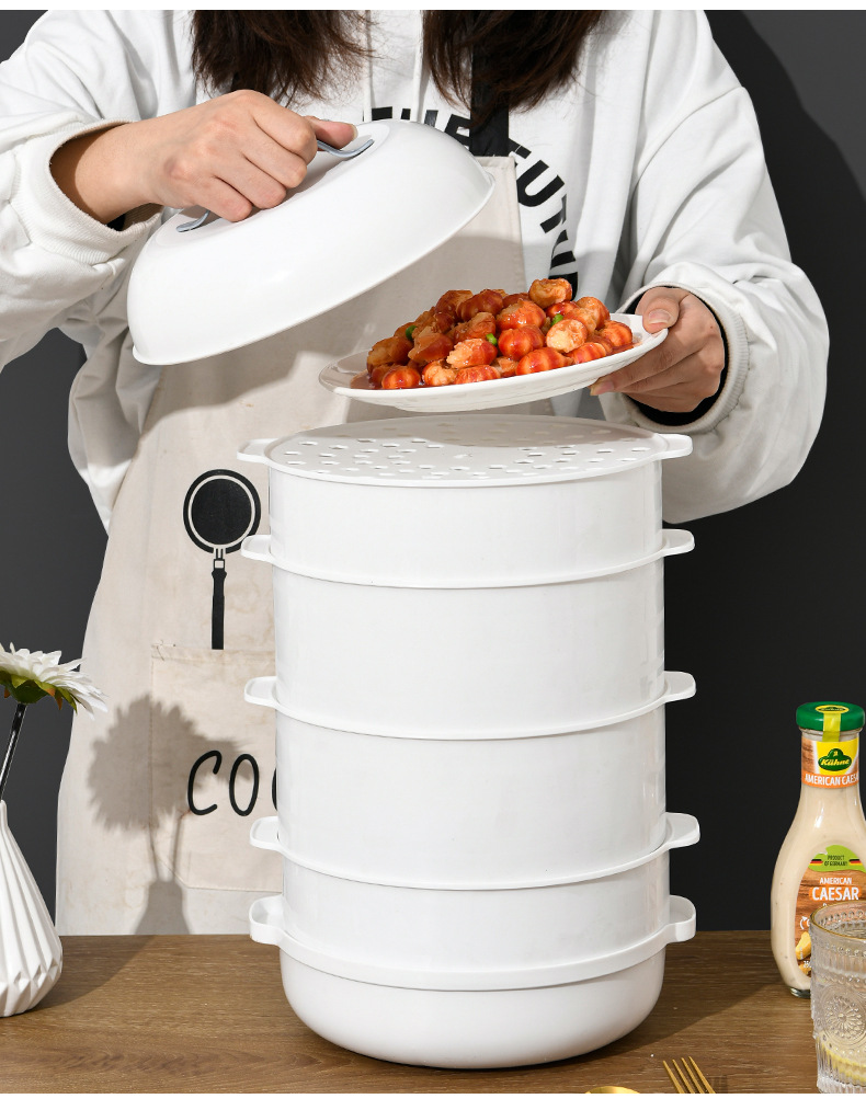 Youjia Insulated Vegetable Cover Household Fresh-Keeping Dustproof Insect-Proof Food Multi-Layer Storage Box Microwave Oven Steamer