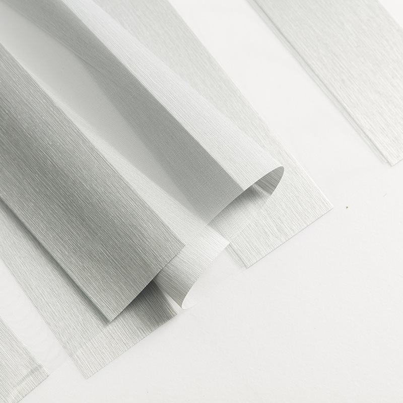 Factory Direct Sales Customized Curtain Louver Curtain Double-Layer Soft Gauze Curtain Waterproof Polyester Fabric Room Darkening Roller Shade Curtain