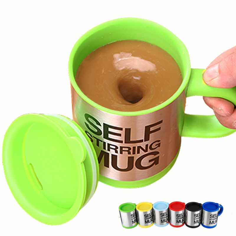 Creative Automatic Stirring Glass Cup Lazy Electric Mug Stainless Steel Electric Rotating Coffee Cup Wholesale