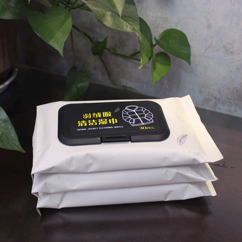 Down Jacket Cleaning Wipes Cotton Clothes Fabric Sofa Curtain Oil Removing Decontamination Disposable Dry Cleaning Agent Disposable Wet Tissue