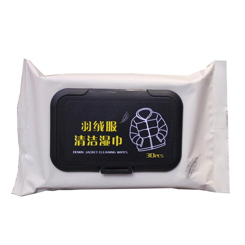 Down Jacket Cleaning Wipes Cotton Clothes Fabric Sofa Curtain Oil Removing Decontamination Disposable Dry Cleaning Agent Disposable Wet Tissue