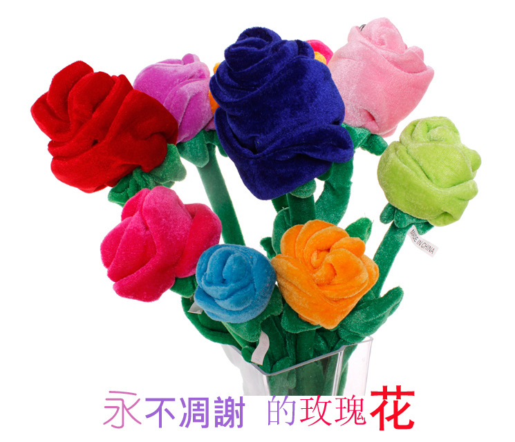 New fabric artificial rose manufacturer fabric colorful solid color curtain buckle decorative flower custom wholesale